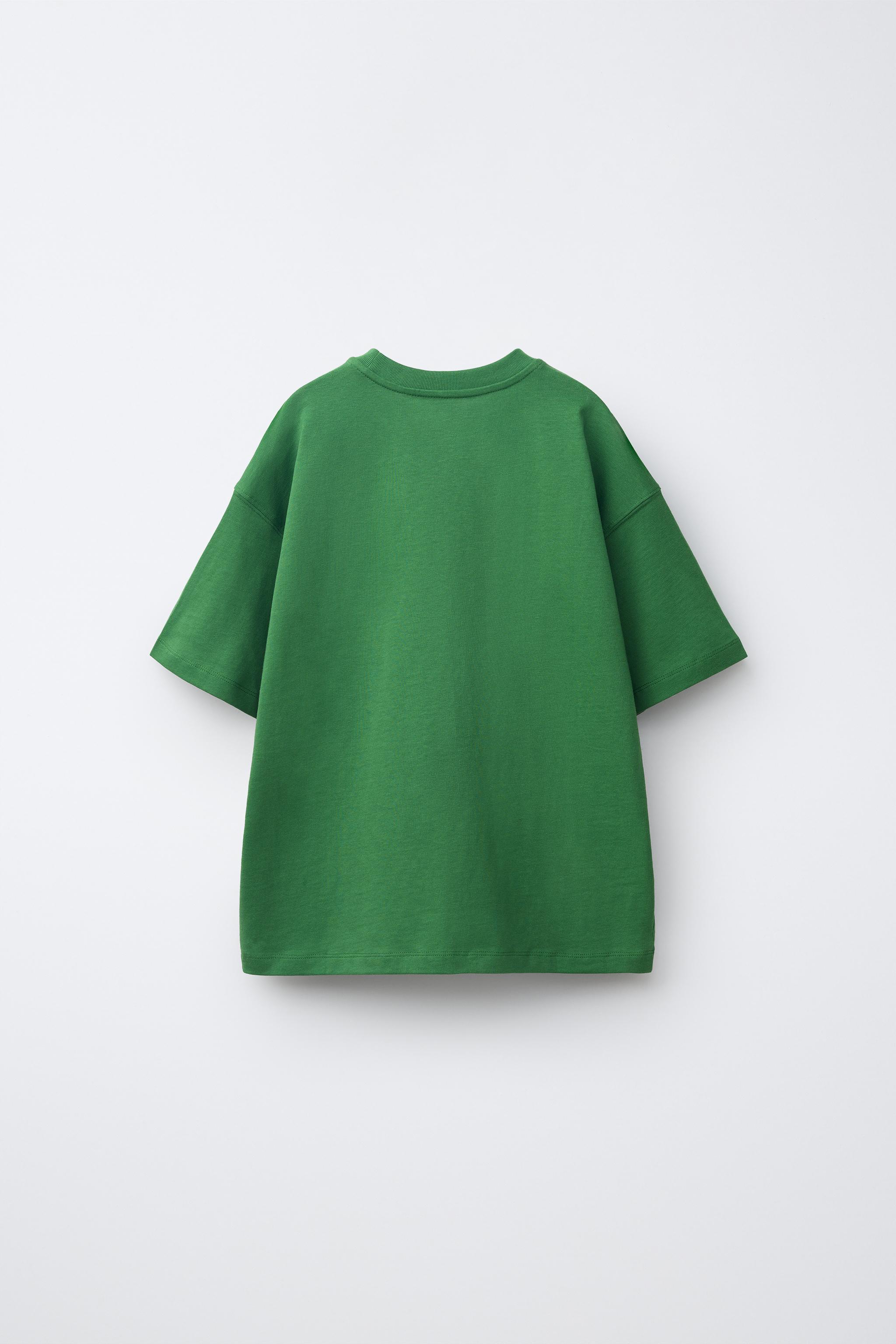 PLAIN T-SHIRT — Mid-green