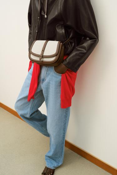 CONTRAST CROSSBODY BAG - Light beige by Zara - Image 1