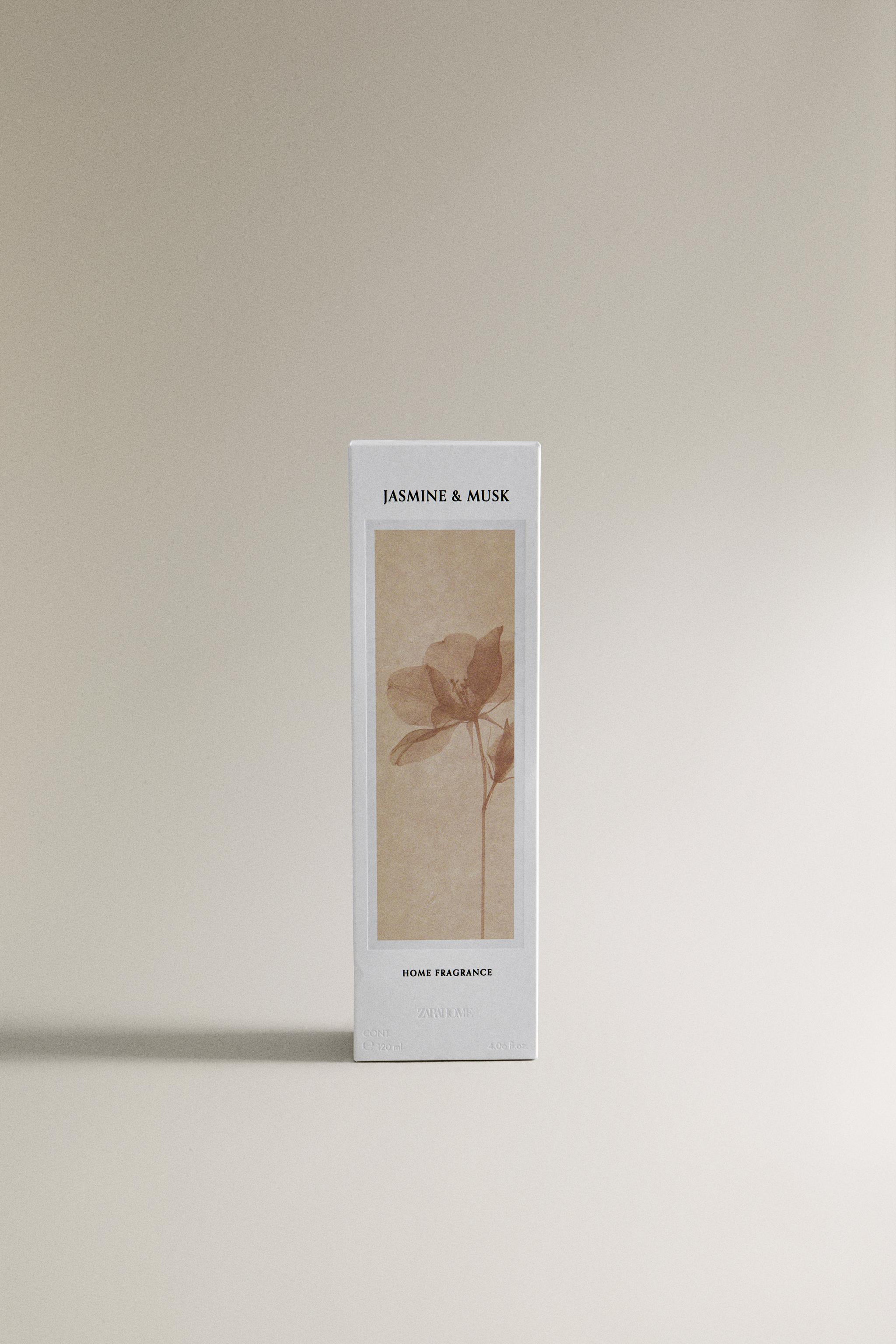 120ML）リードディフューザー JASMINE & MUSK - ライトイエロー