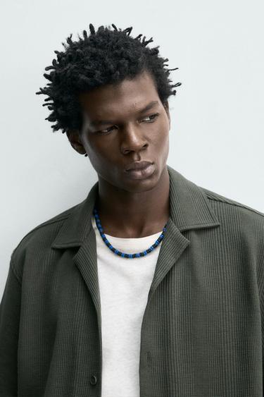 CHEMISE REGULAR FIT STRUCTURÉE - Kaki de Zara