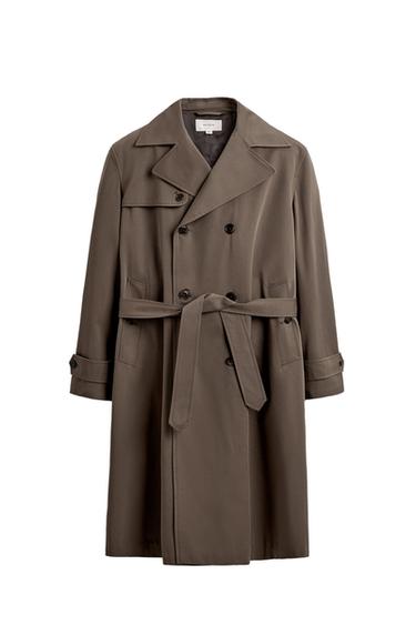 WATER-REPELLENT TRENCH COAT MANTECO® ORIGINS - Brown / Taupe by Zara
