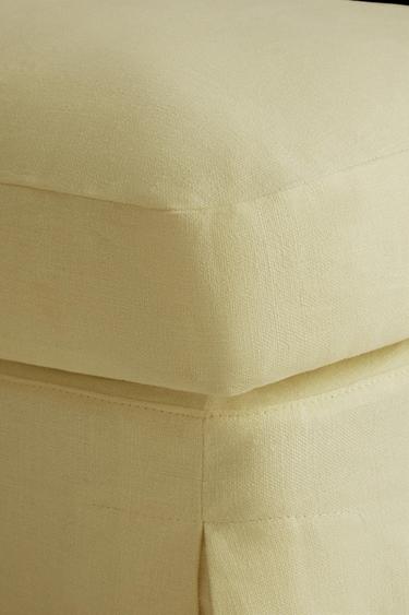 Zara FOOTSTOOL 01 - Light yellow