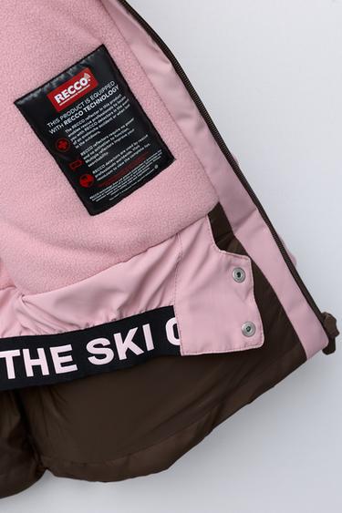 COLOUR BLOCK WATERPROOF AND WINDPROOF HOODED JACKET RECCO® SYSTEM SKI COLLECTION - Pink by Zara - Image 10