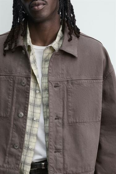 BLOUSON COURT À POCHES - Marron / Taupe de Zara - Image 5