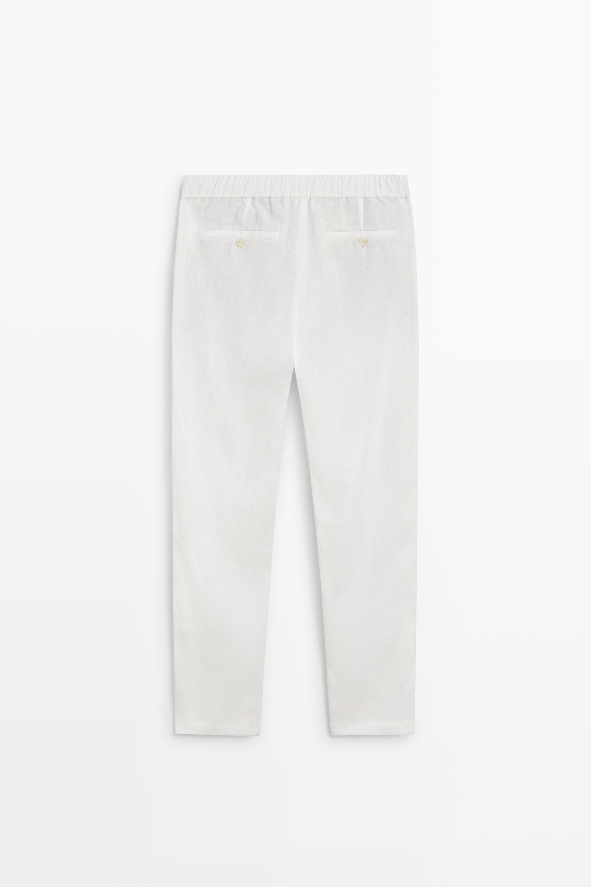 Pantalon jogging 100 % lin