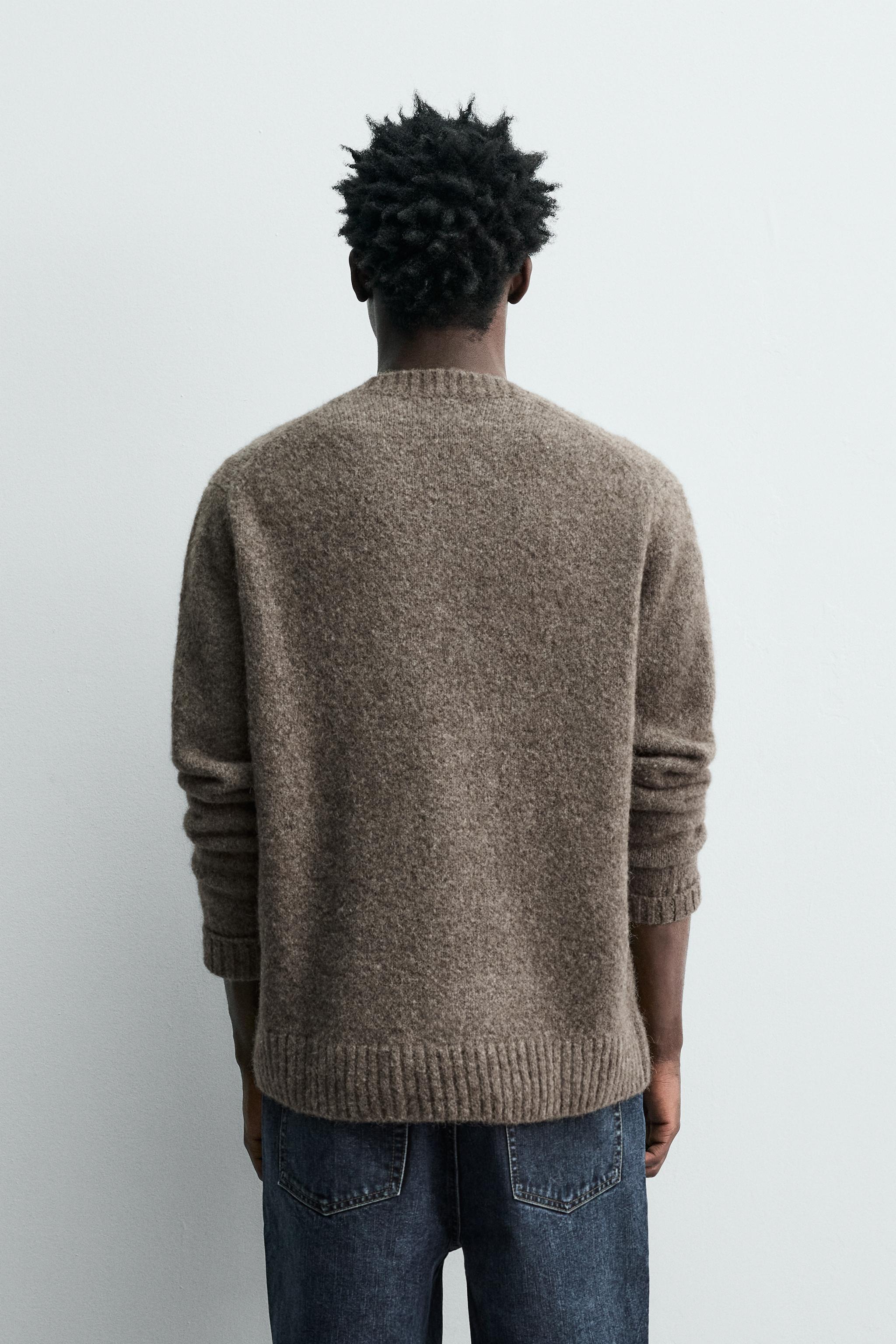 TEXTURED SWEATER WITH YAK FIBER