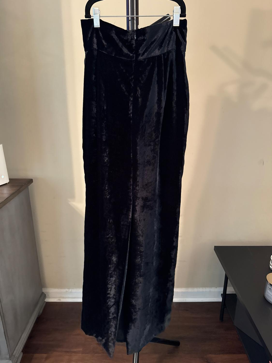 LONG VELVET SKIRT - Image 2