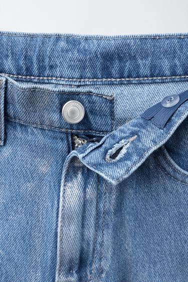 JEAN LARGE EFFET BRILLANT - Bleu de Zara - Image 2