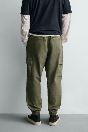 PANTALON CARGO SLIM FIT - Kaki de Zara - Image 2