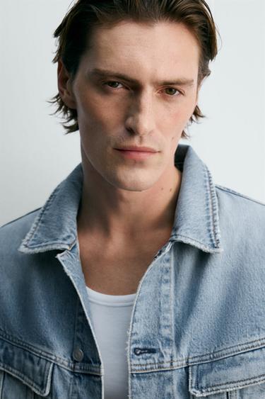 RELAXED FIT DENIM JACKET - Light blue by Zara - Image 7