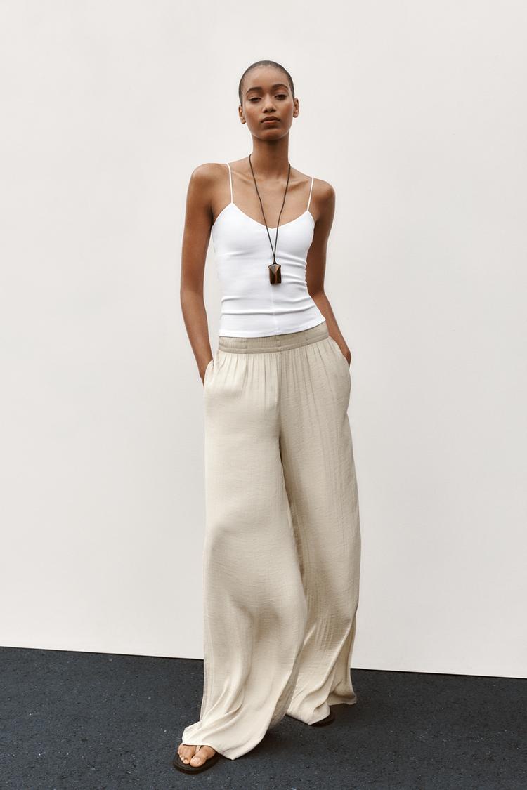 Camiseta Algodon Zara Camisetas Mujer Tirantes Camiseta Básica