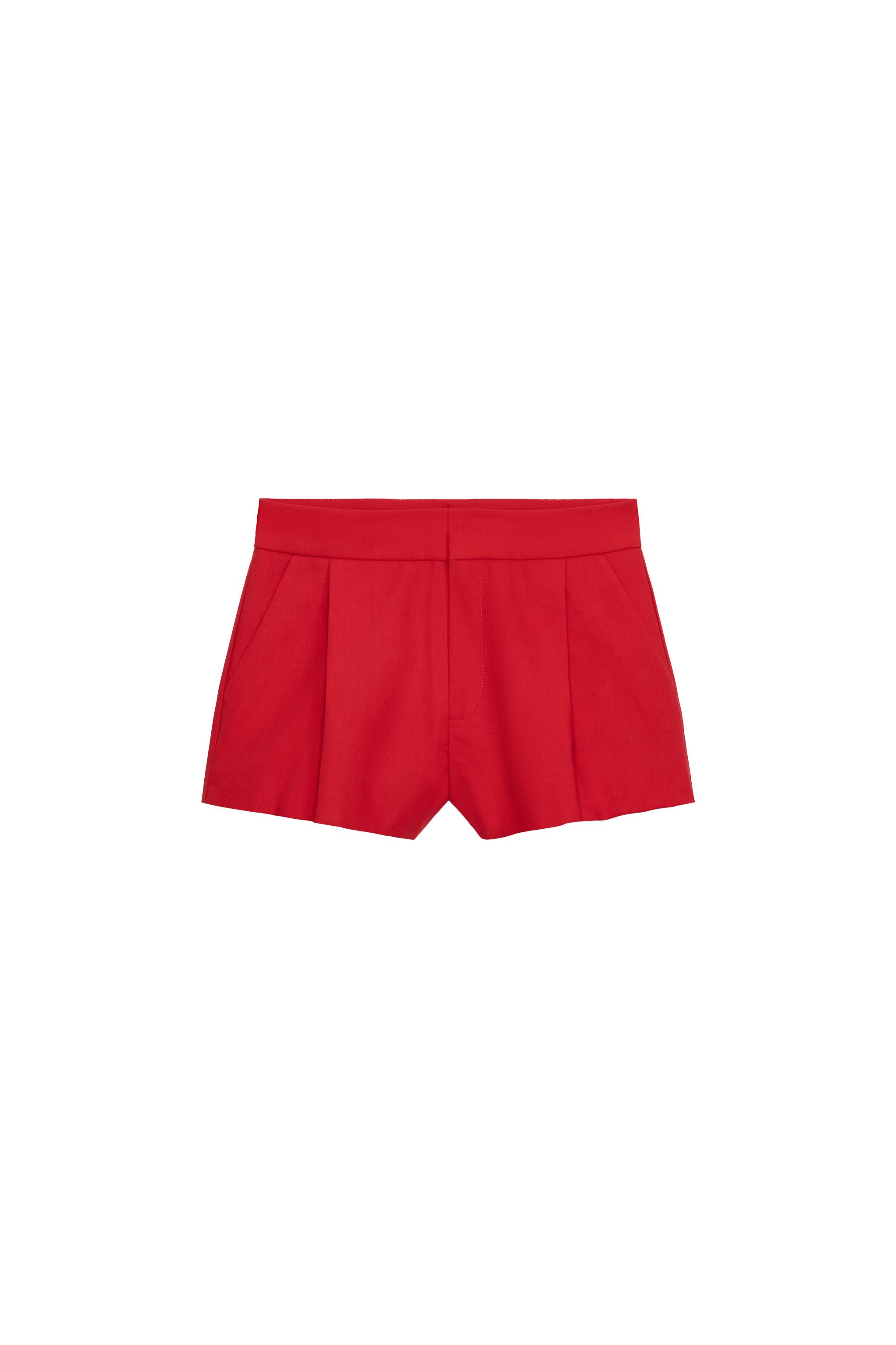 ダーツ入りショートパンツ - レッド | ZARA Japan / 日本