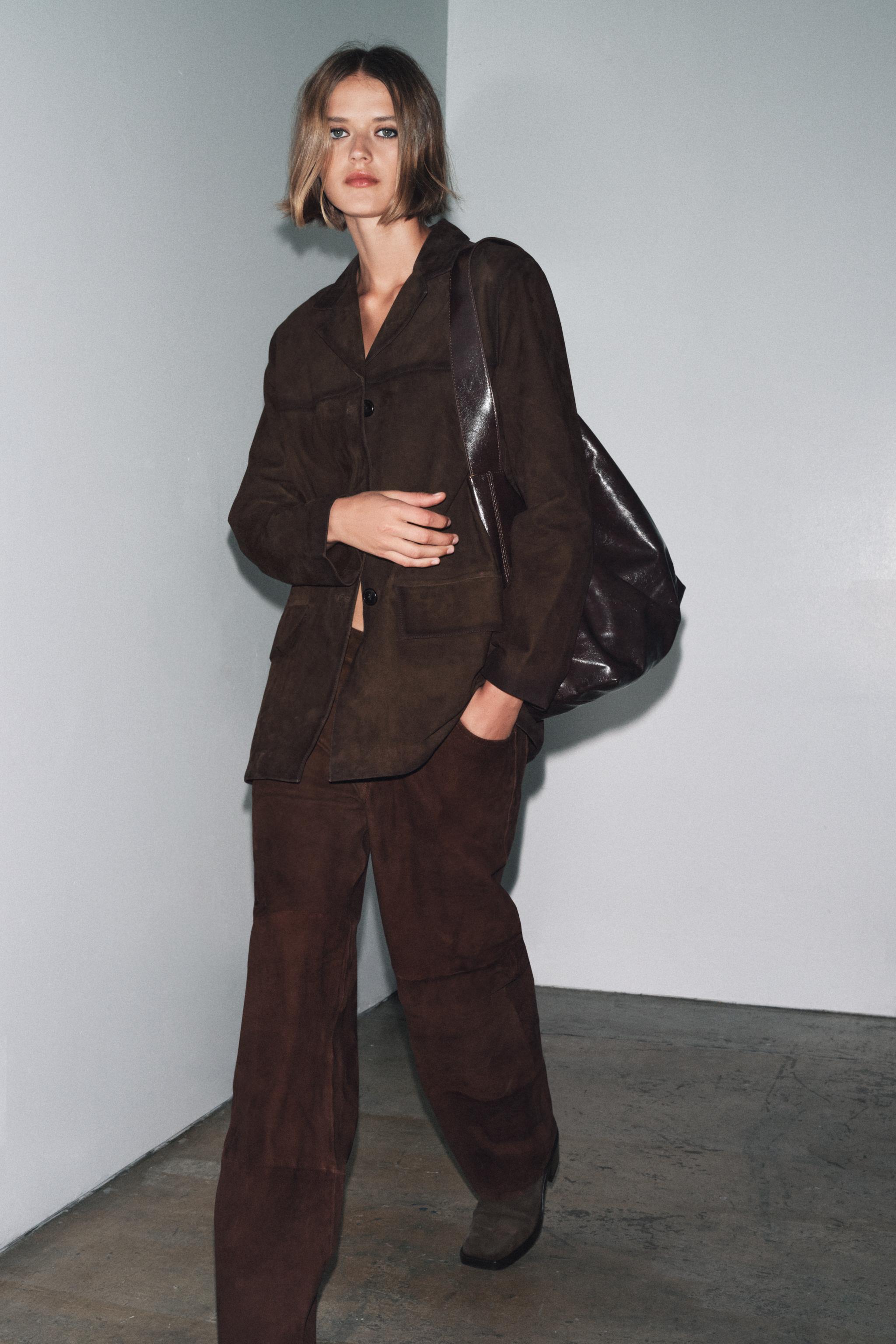 BLAZER PIEL ANTE 100% ZW COLLECTION LIMITED EDITION