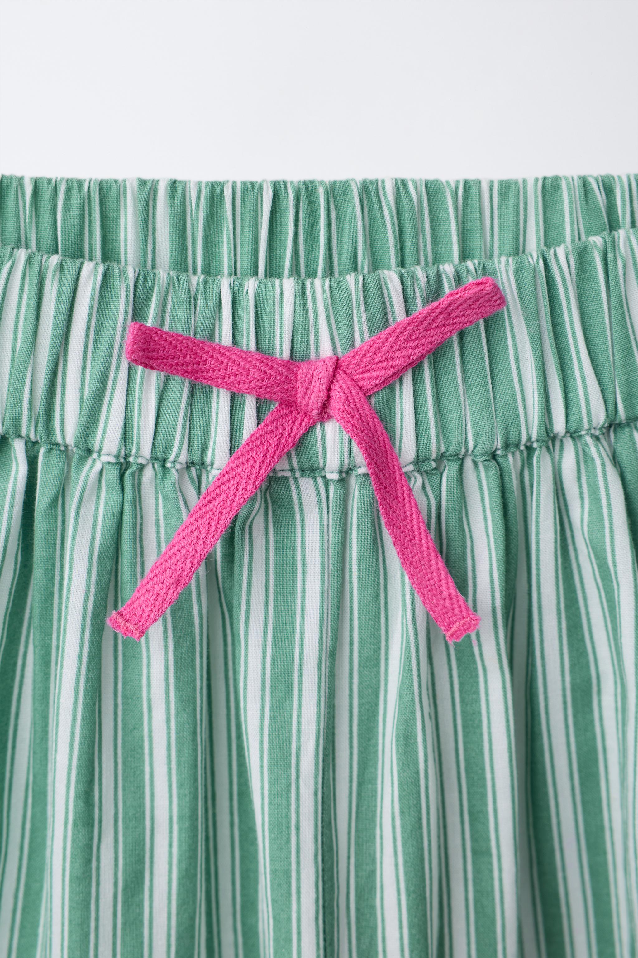 STRIPED BALLOON PANTS