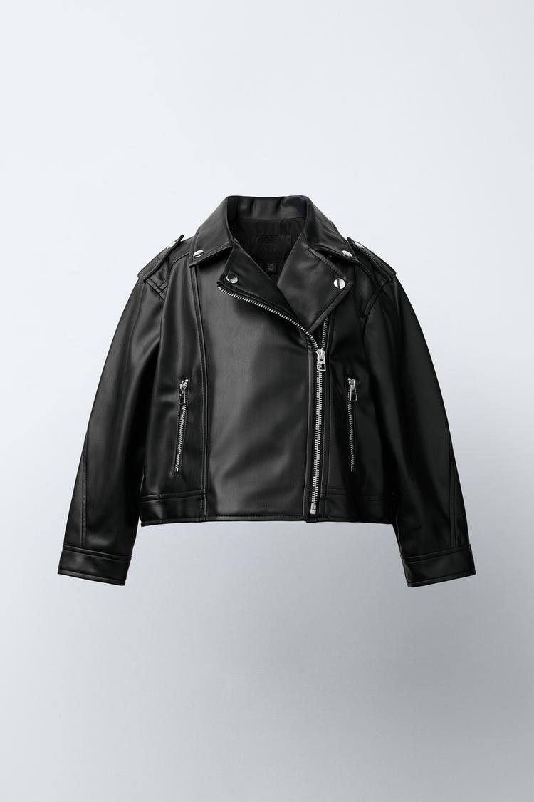 Efecto Piel Chamarra Tipo Piel Zara Chaqueta Bomber Zara Cazadoras
