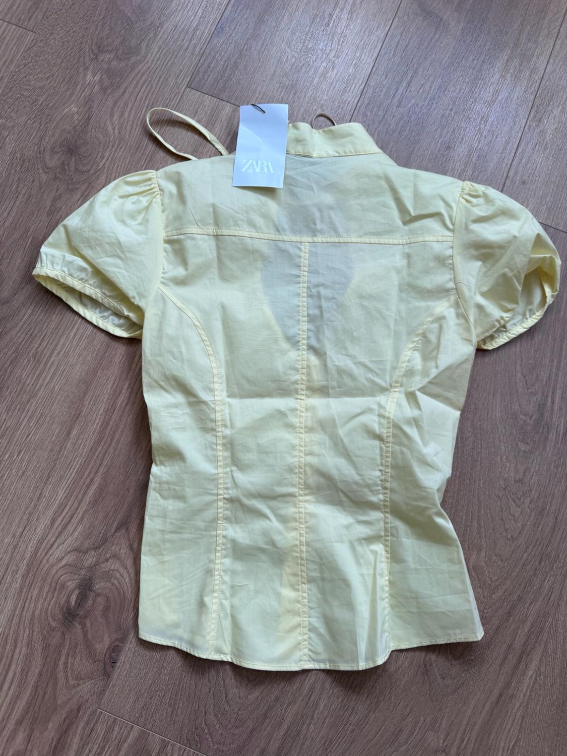 POPLIN TOP WITH TIE DETAIL - Image 3