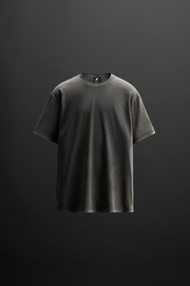 WASHED TRAINING T-SHIRT - Anthracite grey by Zara