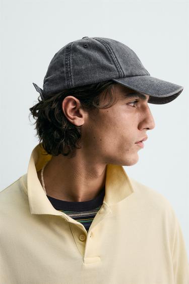 WASHED CAP - Anthracite grey by Zara - Image 1