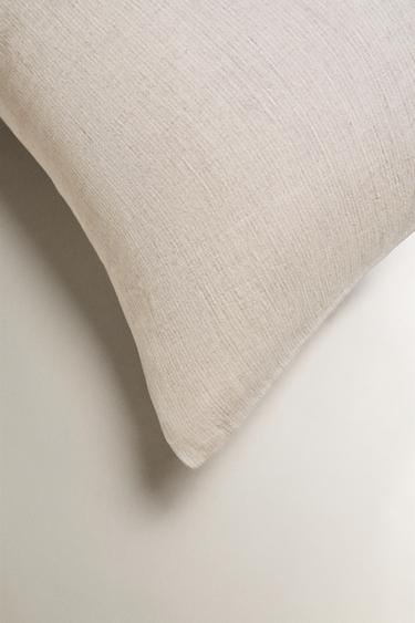 LINEN PILLOWCASE - Light beige by Zara - Image 3