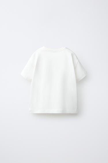T-SHIRT POCHE BRODÉE - Blanc de Zara - Image 1