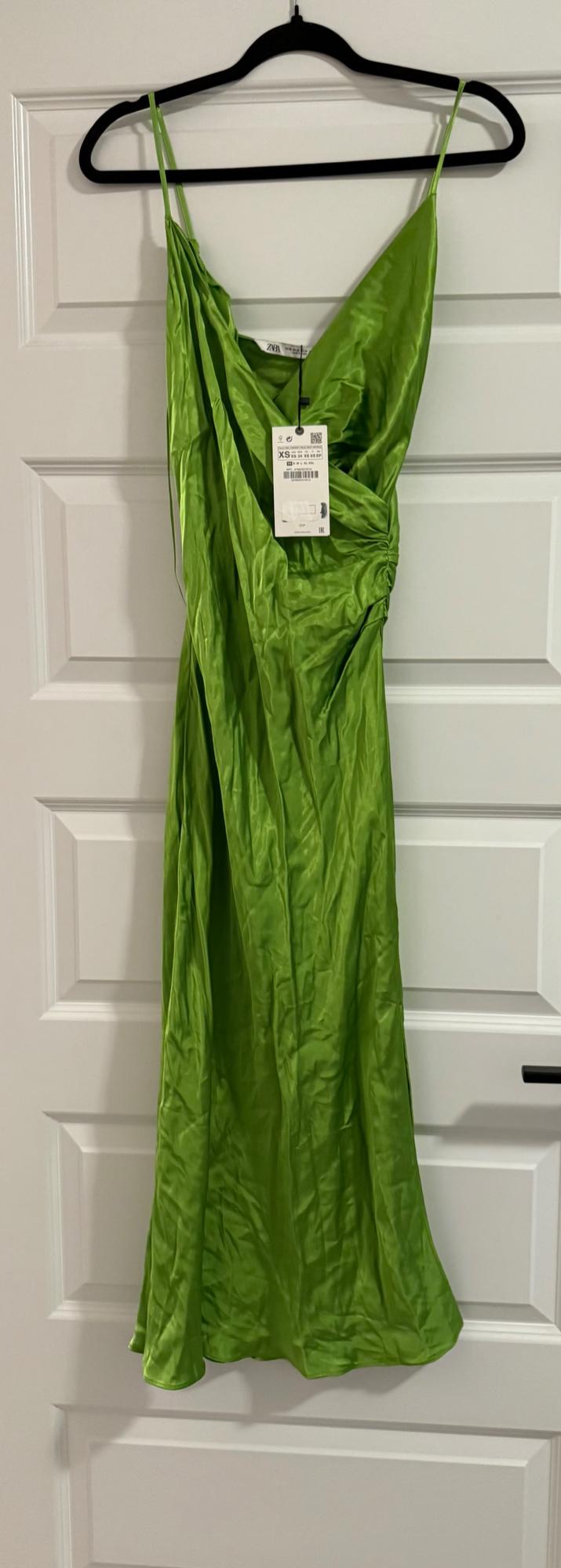 DRAPED LINGERIE-STYLE DRESS