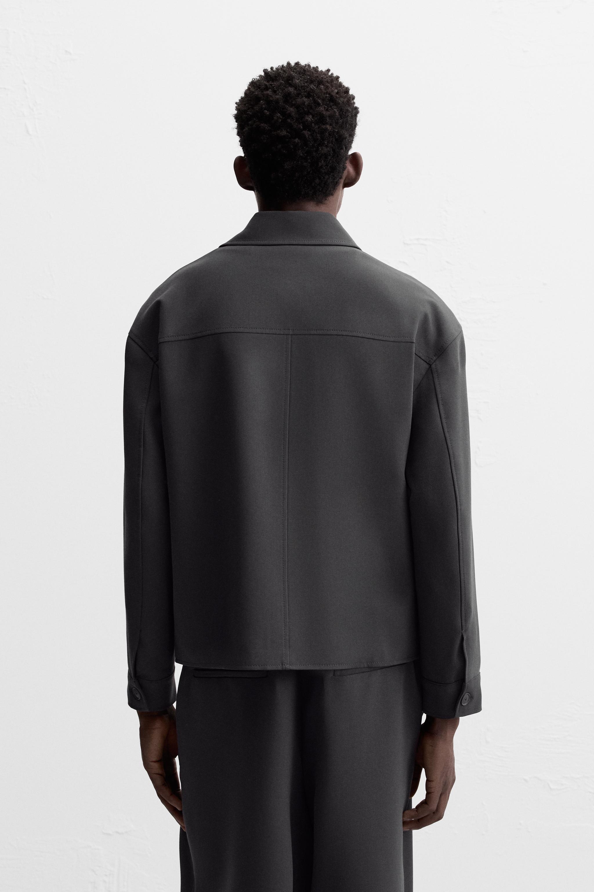 ★ZARA★ BOXY FIT OVERSHIRT BOXY FIT OVERSHIRT - Black | ZARA United States