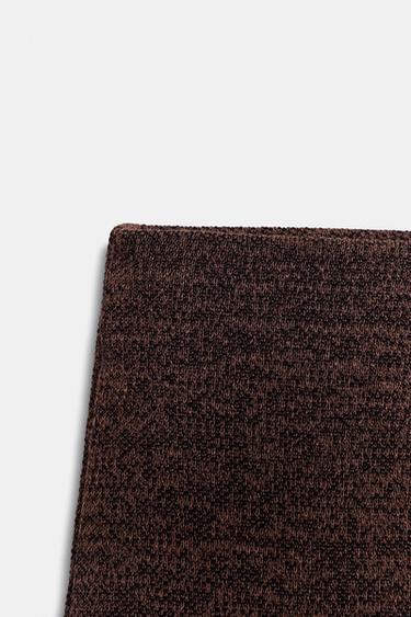 BASIC PIQUÉ TROUSERS - Dark brown by Zara - Image 5