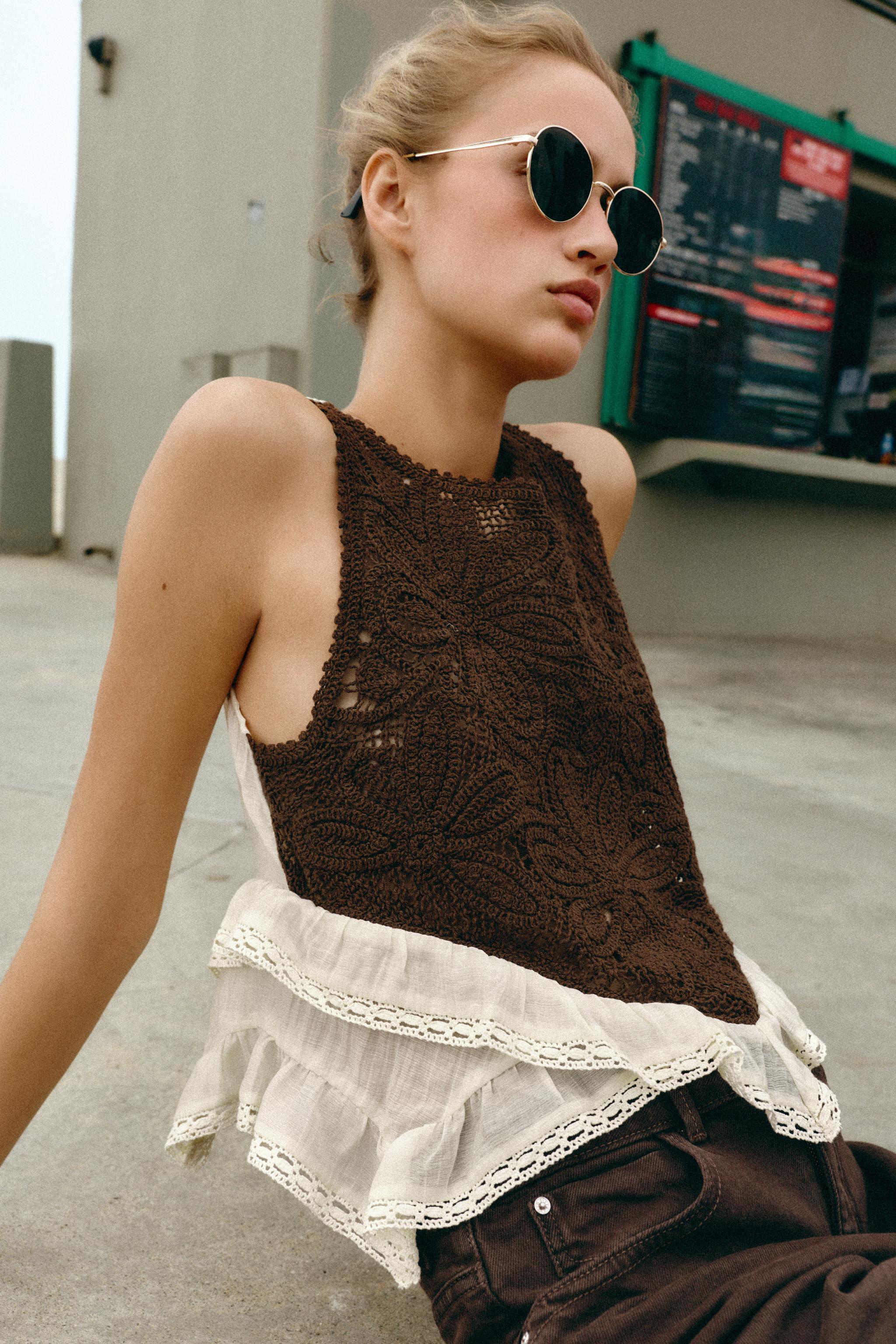 COMBINATION CROCHET TOP
