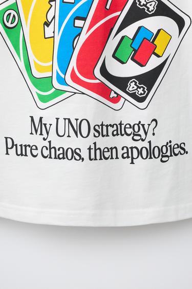 UNO CARD GAME PRINT T-SHIRT - White by Zara - Image 3