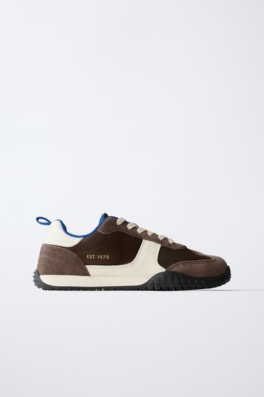 CONTRAST TRAINERS - Brown by Zara
