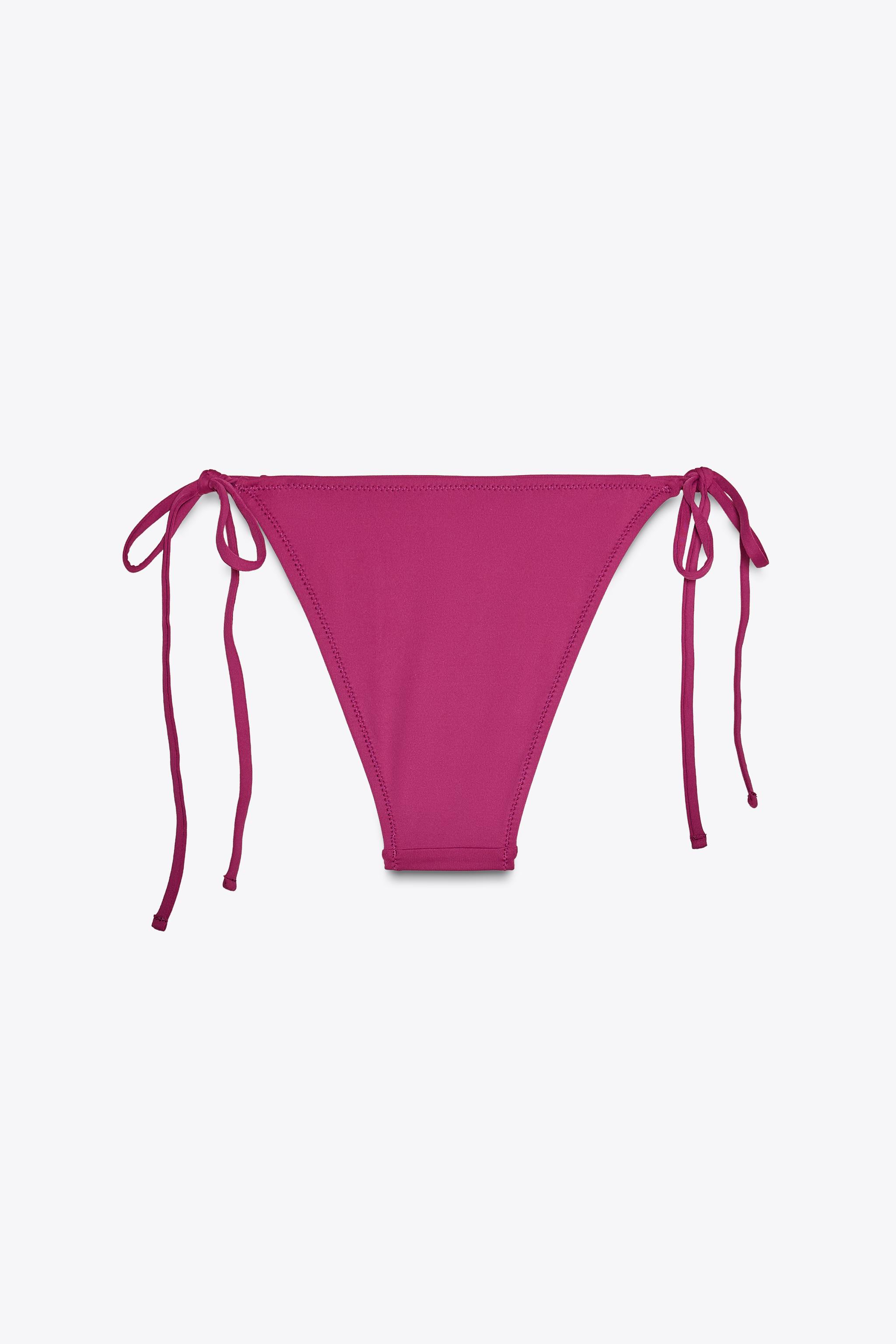 ZARA リボン ビキニボトム 0167/020 リボンビキニボトム - ダークパープル | ZARA Japan / 日本