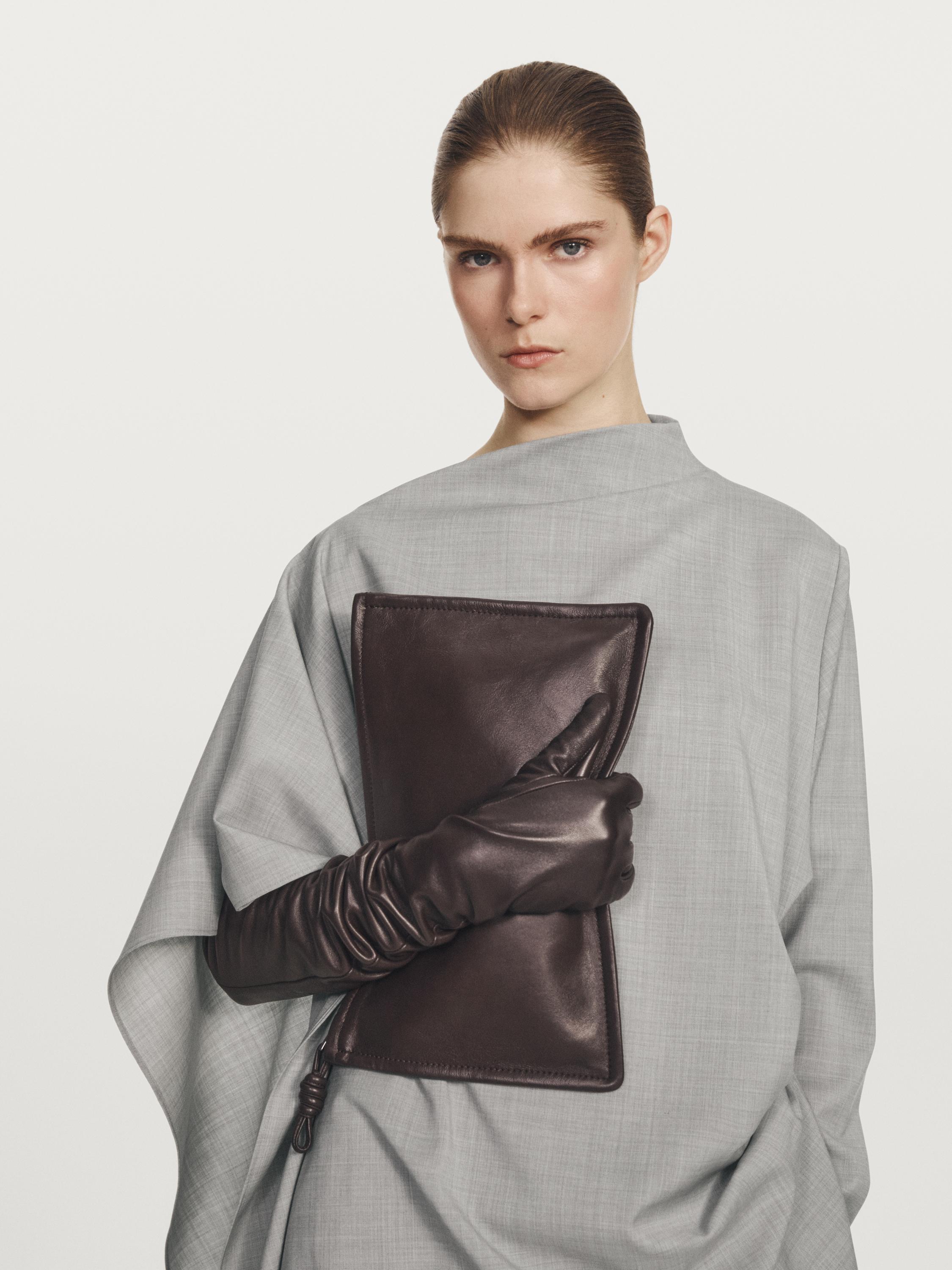 100% wool asymmetric ruffled blouse - STUDIO