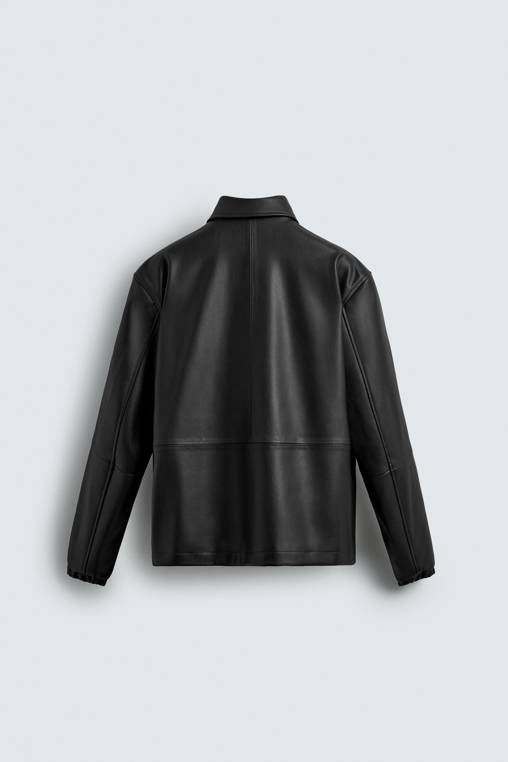 FAUX LEATHER JACKET