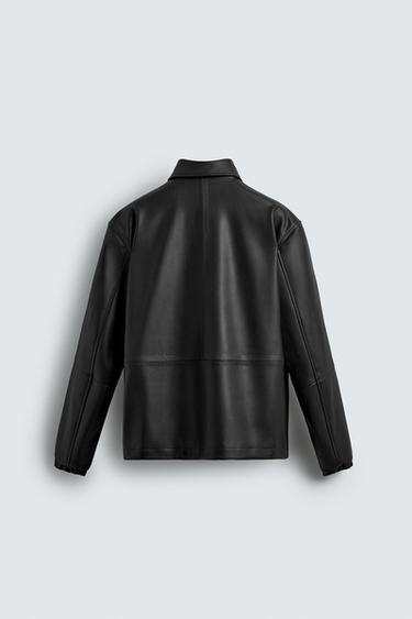 FAUX LEATHER JACKET - Black by Zara - Image 7