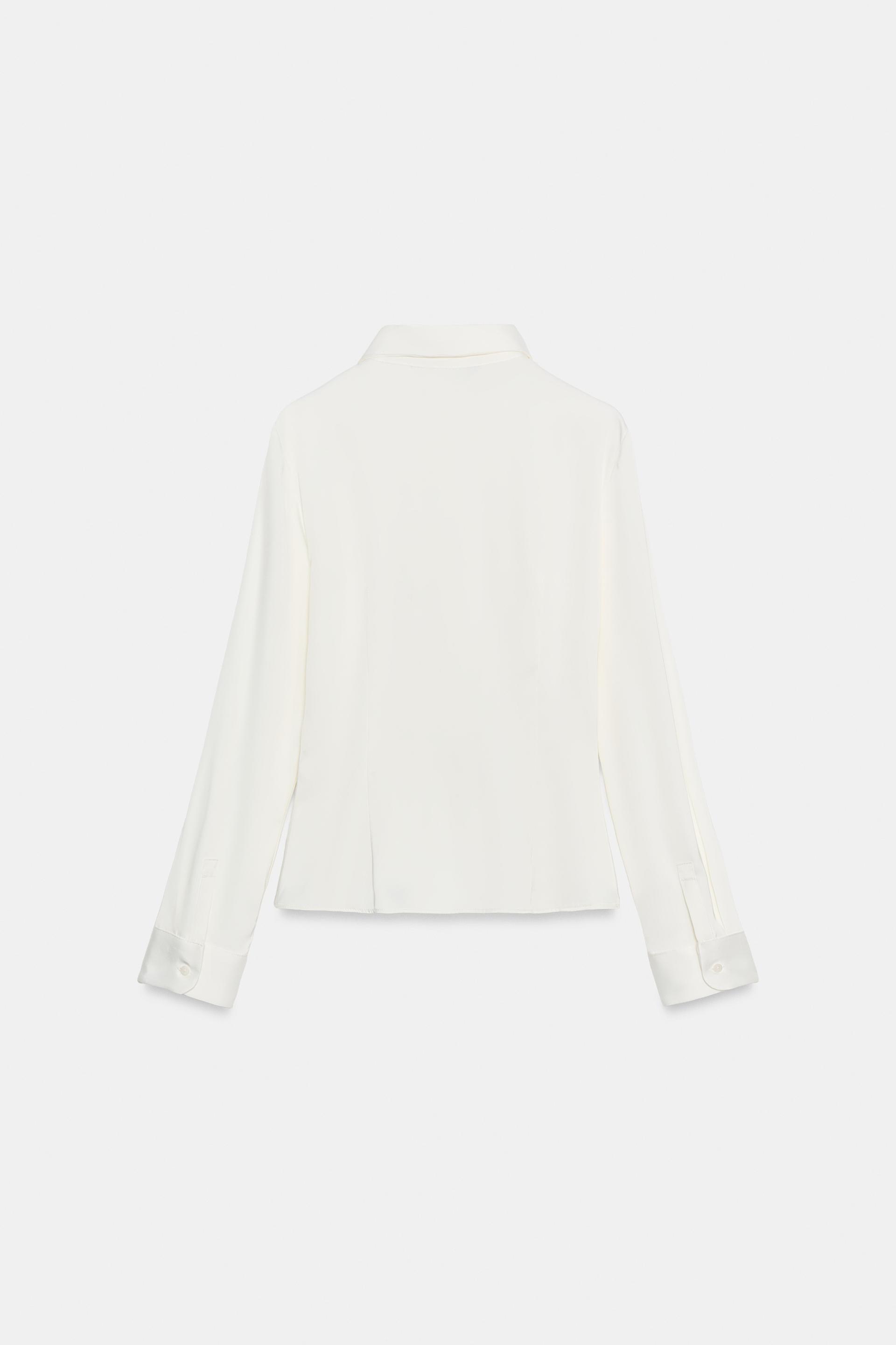 FITTED SATIN SHIRT thumbnail 8