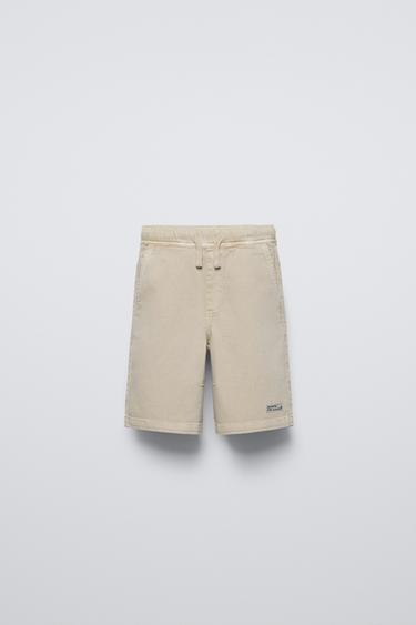 BERMUDA ELÁSTICA - Crudo de Zara