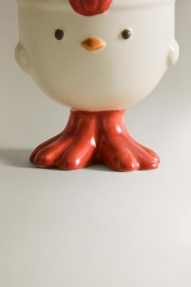 KIDS’ HEN PORCELAIN EGG CUP - Multicoloured by Zara - Image 3
