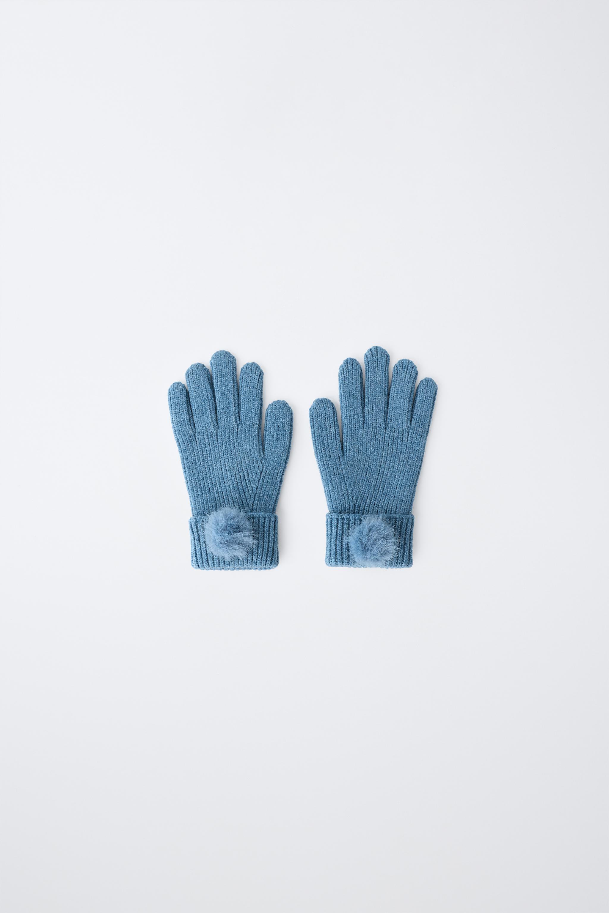 POM-POM KNIT GLOVES