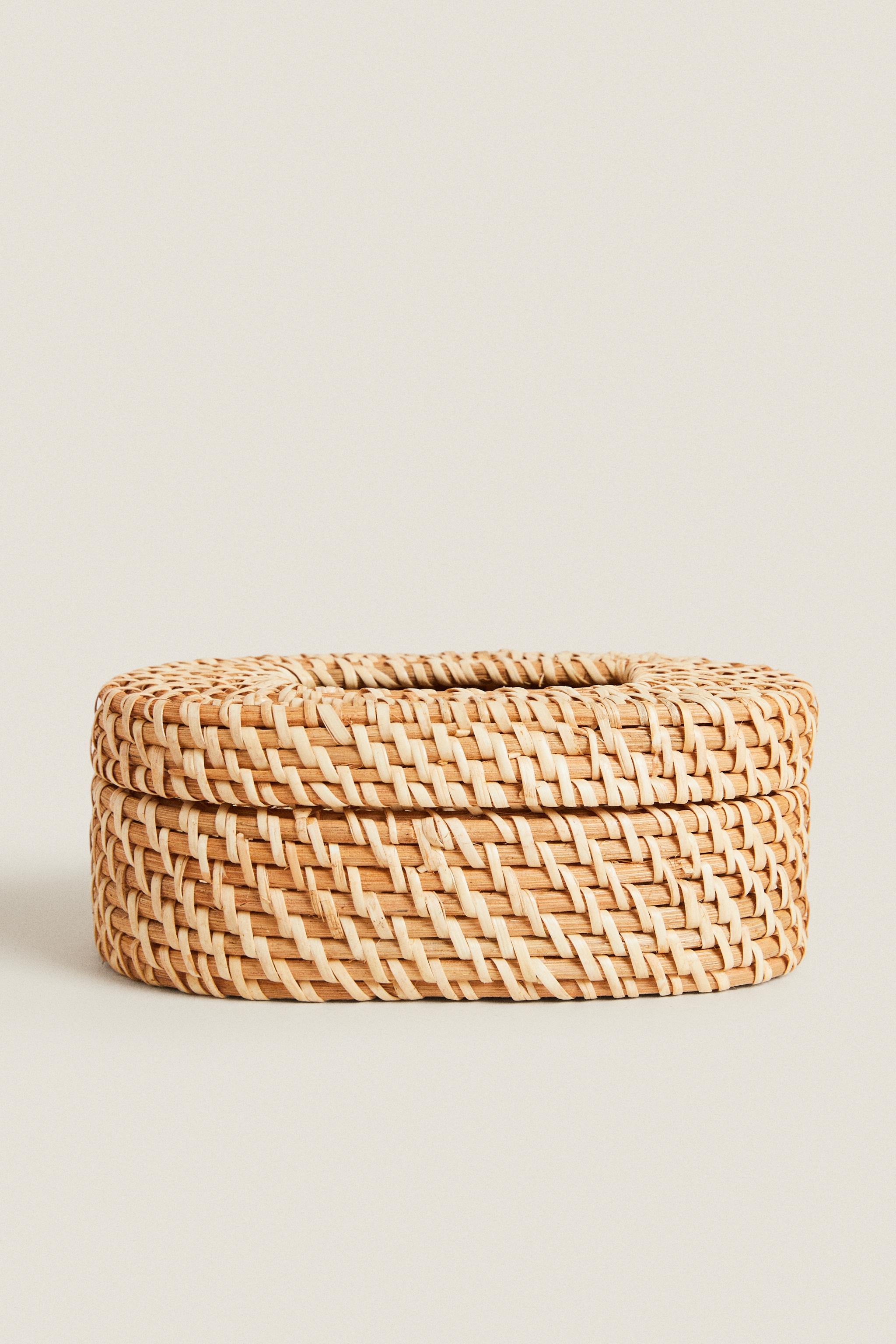RATTAN BABY WIPE HOLDER Light beige ZARA United Kingdom