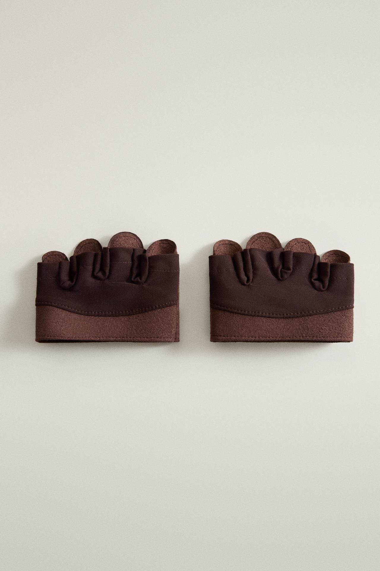 GYM GLOVES PACK (2-PACK) — Dark brown