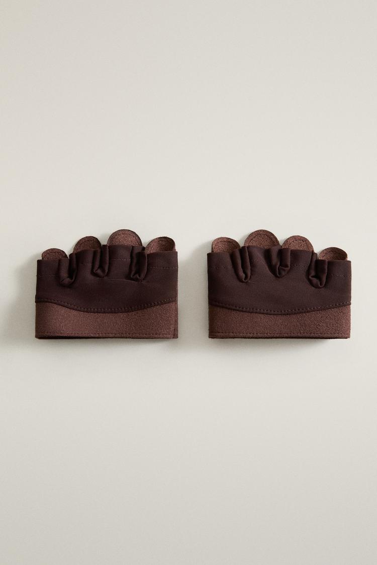 GYM GLOVES PACK (2-PACK) — Dark brown