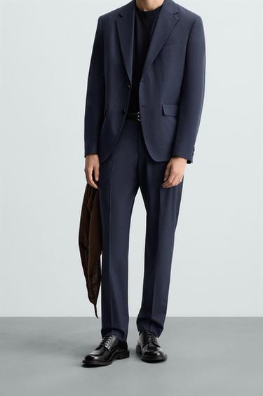 CALÇA DE TRAJE XADREZ - Azulão da Zara