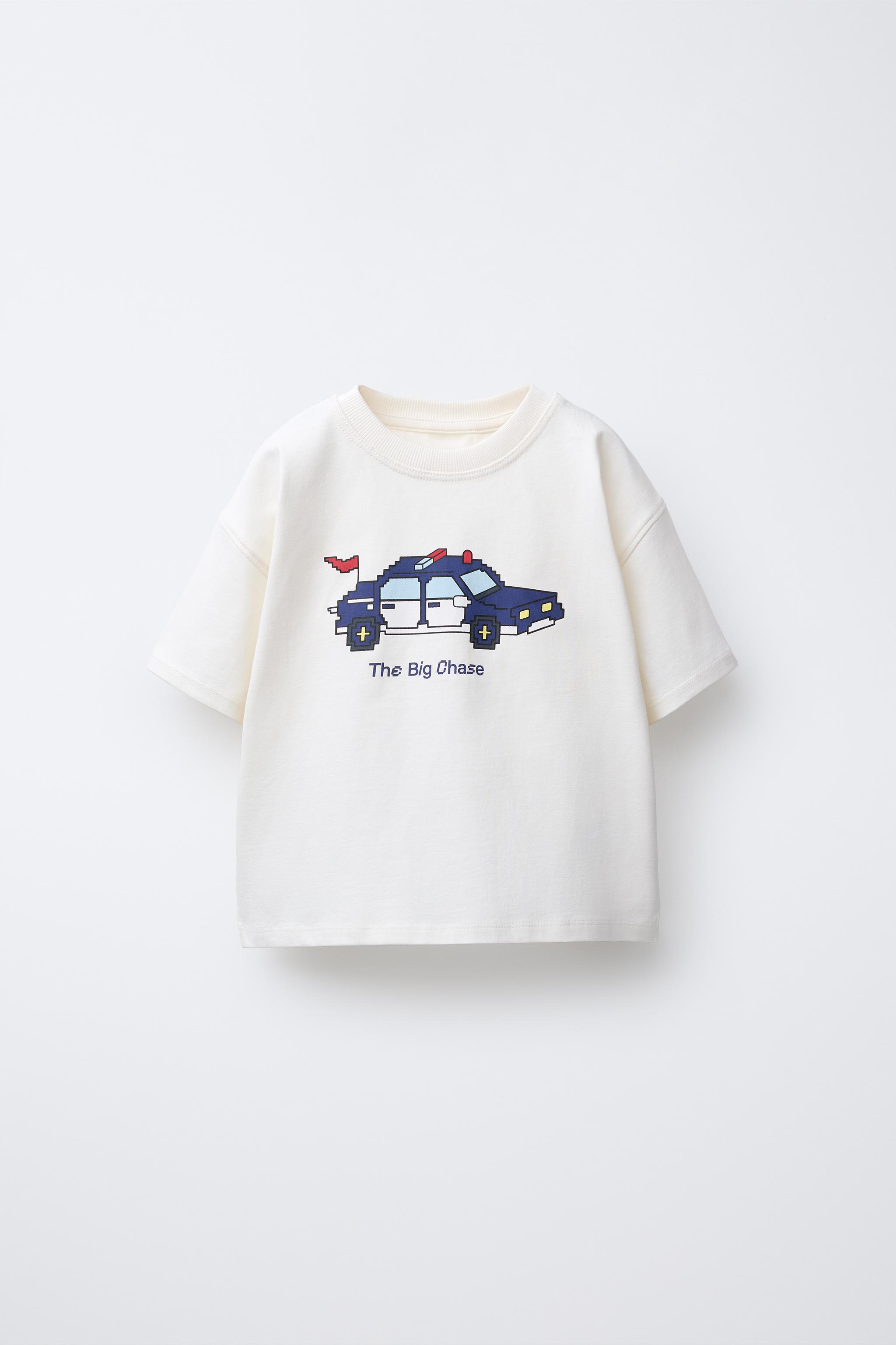 PIXEL VEHICLES T-SHIRT - Ecru | ZARA United States