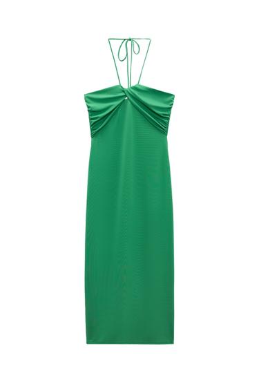 HALTER MIDI DRESS