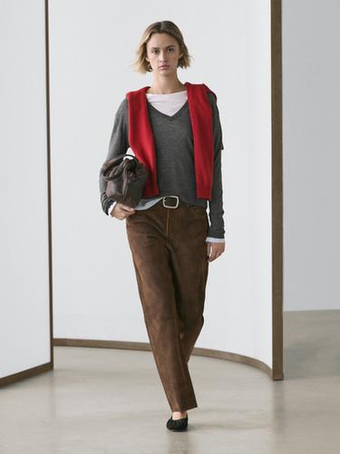 Zara Silk and wool blend knit sweater - Mid-gray