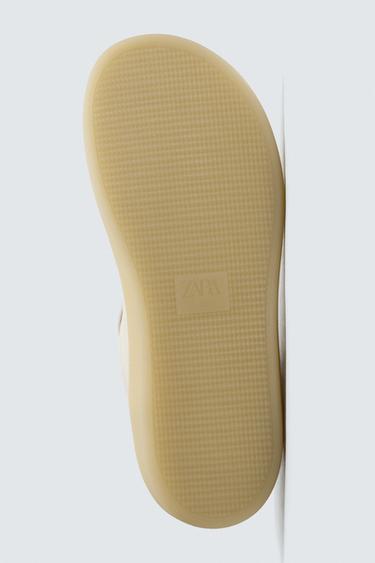 BASKET BAREFOOT EN CUIR - Blanc de Zara - Image 9