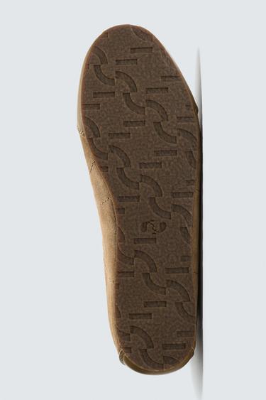 LEATHER TRAINERS - Brown by Zara - Image 6