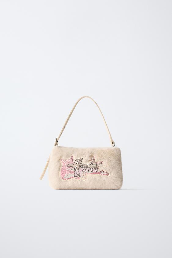 Детская сумка Zara Hannah Montana© Disney Faux Fur Shoulder, цвет: Молочный белый