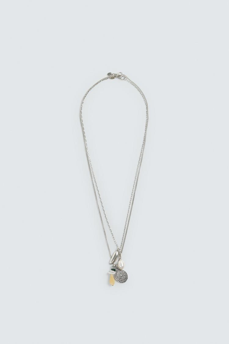 ZARA PACK OF 2 COMBINED BEAD CHAINS