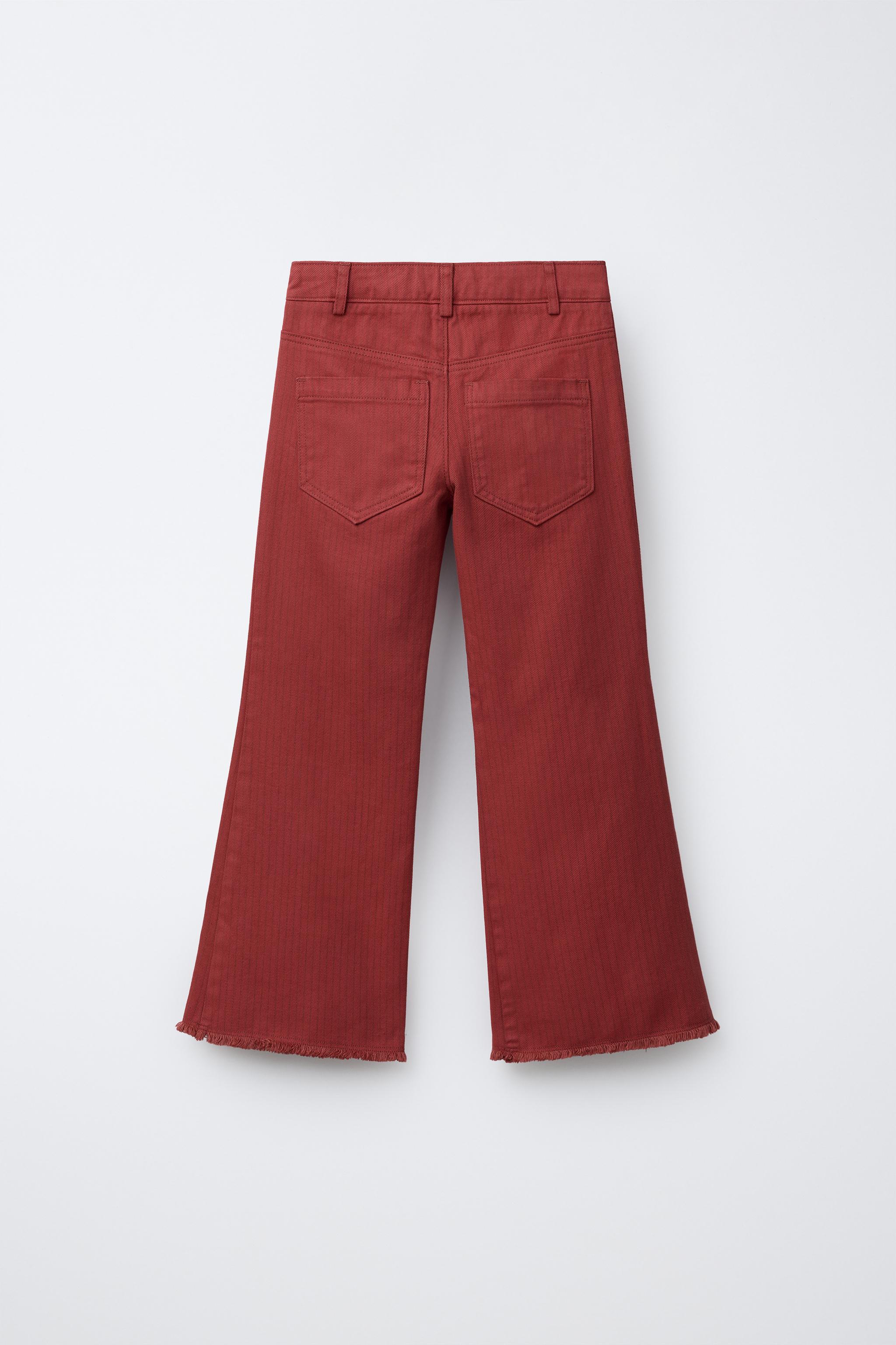 STRIPED FLARE JEANS